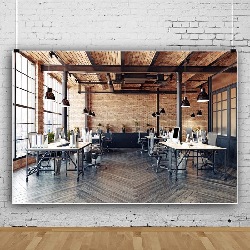 DASHAN 7x5ft Polyester Zoom Meeting Backdrop for Video Conference, Modern Business & Home Office, Photography Background - Image 4